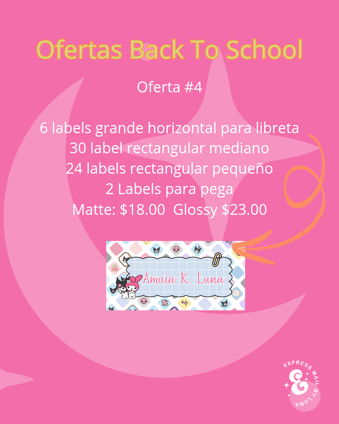 Back To School Ofertas de Labels